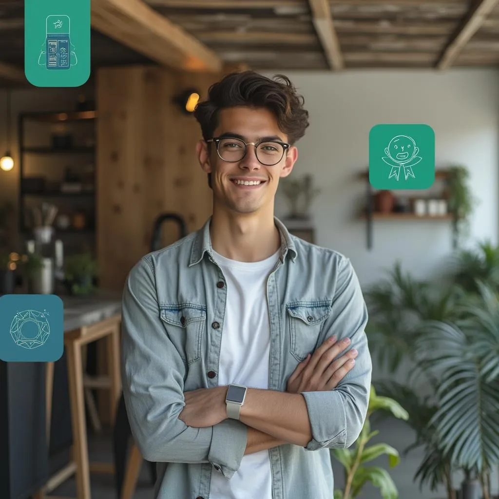 Emprendedor con nueva marca personal